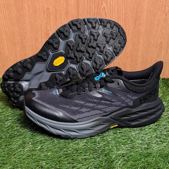 HOKA Speedgoat 5 GORE-TEX Black Blue 1127912-BBLC Men’s US 8 New In Box